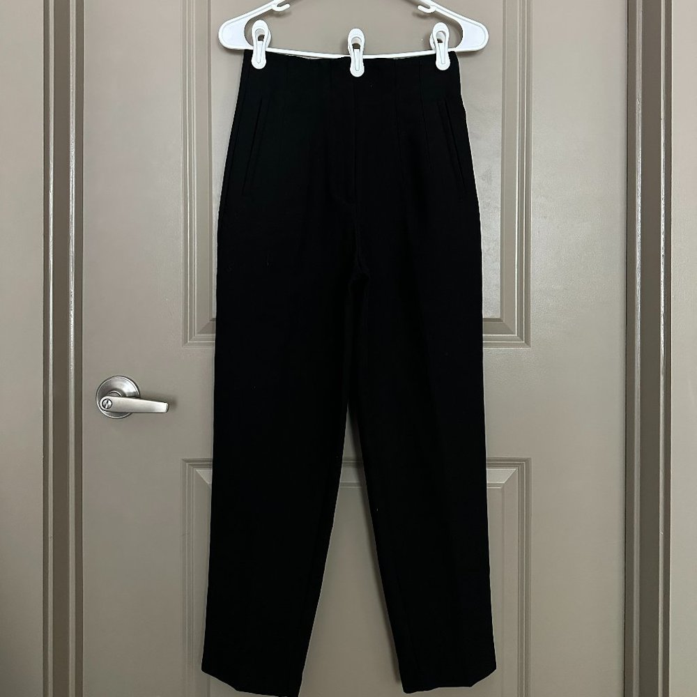 Black Straight Leg Trousers (Zara)